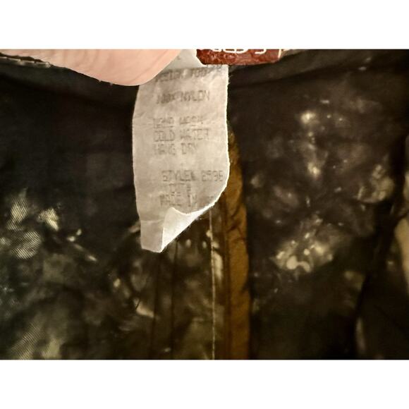 Design Todays Small Jacket Black Tan Tie Dye Wire Ruffle Collar Art Big Button - Picture 7 of 11